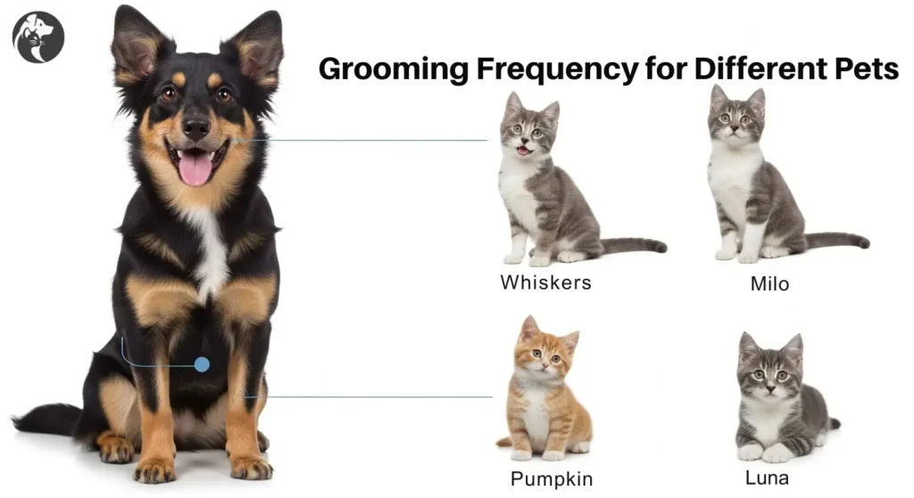 Grooming Frequency for Different Pets